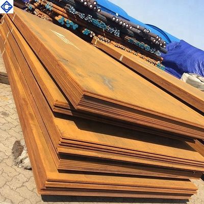 鋼板のつや出しのチェック模様の版A283 A387を風化させるS235jr