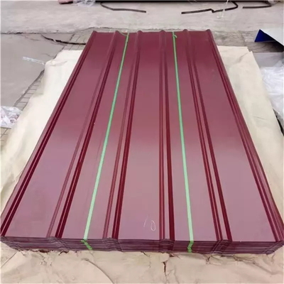 PGIは金属の屋根瓦を着色する上塗を施してある建物のために電流を通されて波形を付けた